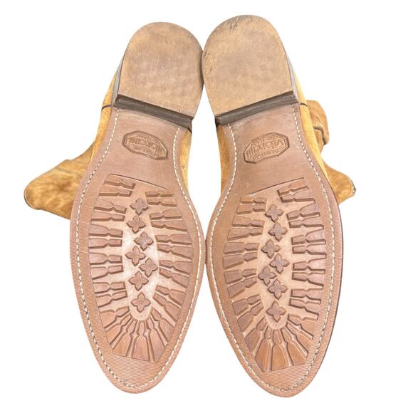 Vintage 1978 Wolverine Roughout Suede Cowboy Boots Men\'s 10.5 D main image 11